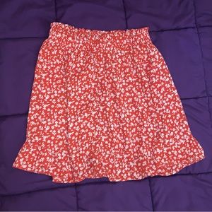Sienna Sky Orange Skirt Size Large